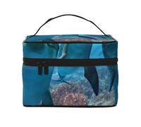 Manada de orcasBolsa de Maquillaje, Bolsa de Cosméticos Portátil para Mujer-Organizador de Cosméticos de Viaje, Regalo para Momentos Especiales