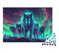 Manada Lobos Rompecabezas Digital fantasía Adultos Cartón Premium 1000 Piezas, Alivio Estrés, Actividad Hogar, Juego Desafiante Noches Familiares Y Vacaciones 38x26cm/1000pcs