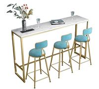 MANAFEEL Mesas de bar nórdico para el hogar, sala de estar, barra multifunción moderna con leche, té, cafetería, mesa larga, sin sillas, mesa alta de pub (120 x 40 x 105 cm)