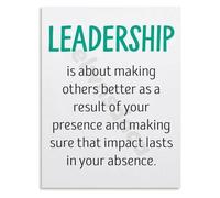 Management Motivation Canvas Wall Art Leadership Poster for Office Professional Success Decor(Framed,16x24inch(40x60cm))