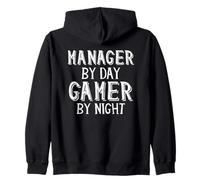 Manager by Day Gamer by Night Office Job Business Managers Sudadera con Capucha