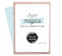Manahia - Tarjeta Rasca Abuelo - Vas a ser Abuelito - Con Sobre Kraft - Idea Original para Anuncio de Embarazo y anunciar Nacimiento al Futuro Abuelo - Mensaje Sorpresa Oculto