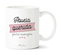 Manahia - Taza Abuela querida para siempre | Caja de regalo en kraft | Impresa en Francia | Regalo para abuelita, mug, te quiero