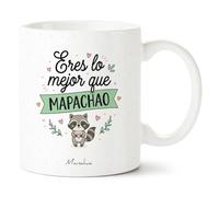 Manahia - Taza Mapache - Eres lo mejor que mapachao | Regalo Original Pareja, Novio, Novia, Amiga, San Valentín - Idea Sorpresa Aniversario, Amor | Caja Regalo Kraft