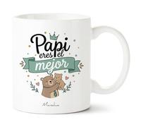 Manahia - Taza Papi Eres el mejor | Regalo Original Papá, Padre - Idea Sorpresa Día del Padre, Cumpleaños, Navidad | Caja Regalo Kraft