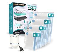 Maname® Bolsas Vacío Ropa con Bomba de Viaje - Pack 14 Bolsas para Guardar Ropa De Casa o Viaje Varios Tamaños - Vacuum Storage Bags Sacos