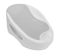 Mañana de soporte para el bebé Bañera Matera de soporte de la mentira de ducha sin resbalón Mat de baño para recién nacido (Gris claro)