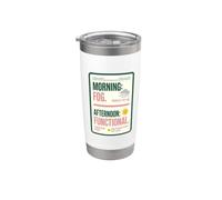 Mañana: Niebla Tarde: Pronóstico funcional del tiempo por la mañana Vaso térmico de acero inoxidable de doble pared