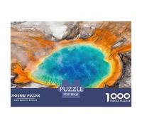 Manantial Geotérmico Puzzle para Adultos Puzzle de 1000 Piezas Rocas Coloridas Relajante Decoración Hogar 38x26cm/1000pcs