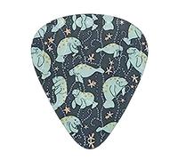 Manatee Animals - Juego de 12 pastillas de guitarra adecuadas para tocar guitarras acústicas, guitarras eléctricas, etc.