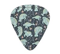 Manatee Animals - Juego de 12 pastillas de guitarra adecuadas para tocar guitarras acústicas, guitarras eléctricas, etc.
