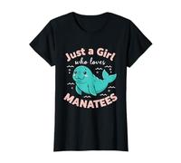 Manatee Just A Girl Who Loves Manatees Floaty Potaties Camiseta