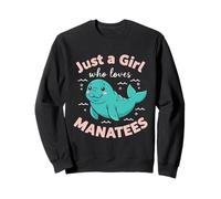 Manatee Just A Girl Who Loves Manatees Floaty Potaties Sudadera