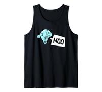 Manatí divertido amor vaca mar Camiseta sin Mangas