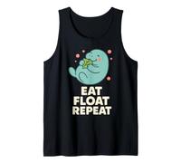 Manatí Entusiasta Sea Cow Lover Lechuga Amor Conservación Camiseta sin Mangas