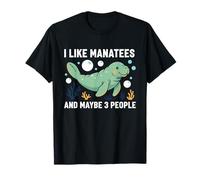 Manatí Me Gustan los manatíes y quizás Papas flotantes para 3 Personas Camiseta