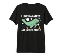 Manatí Me Gustan los manatíes y quizás Papas flotantes para 3 Personas Camiseta Premium