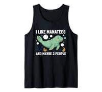 Manatí Me Gustan los manatíes y quizás Papas flotantes para 3 Personas Camiseta sin Mangas