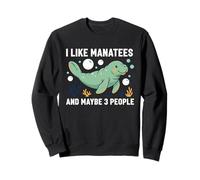 Manatí Me Gustan los manatíes y quizás Papas flotantes para 3 Personas Sudadera