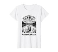 Manatí ¿Qué Pasa si no Soy lo Suficientemente Salvaje Camiseta gráfica económica, Mujer, Blanco, S