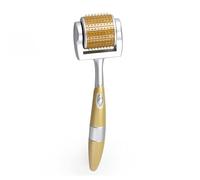 MANAV Rodillo Derma de 0,5 mm, 192 agujas, rodillo profesional chapado en oro, aleación de titanio, para tratar acné, cicatrices, pérdida de cabello, arrugas (0,5 mm)