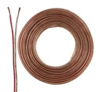 Manax - Cable para altavoz (2 x 0,75 mm², 25 m, CCA, transparente)