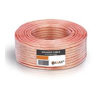 MANAX® Cable para altavoz (2 x 1,5 mm², 30 m), color cobrizo