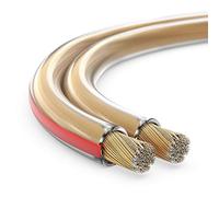 MANAX SC22150 Cable de altavoz (doble cable) 2x1,50mm² (Cable Cajas / cable de audio), 10,0m, transparente