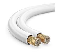 MANAX SC22150 Cable de altavoz (doble cable) 2x1,50mm² (Cable Cajas / cable de audio), 30,0m, blanco