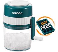 MANBA Manual Picadora de hielo raspado y máquina para hacer granizado - Trituradora portátil prémium - Sin BPA