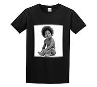 MANBAO Baby Notorious Big Ready to Die Mens Round Neck Cotton T Camisetas, Negro , S