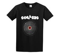 MANBAO Solaris Andre Tarkovsky Russian Science Fiction Movie Space Mens Round Neck Cotton T Camisetas, Negro , L