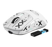 MANBASNAKE Ratón X3 Pro 4K/8K Hz, 59g Superlight BT/2.4G Ratón para juegos inalámbrico/con cable, sensor de juegos PixArt PAW3395, 26000 DPI, cinta de agarre, botones programables para