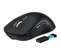 MANBASNAKE Ratón X3 Pro 4K/8K Hz, 59g Superlight BT/2.4G Ratón para juegos inalámbrico/con cable, sensor de juego PixArt PAW3395, 26000 DPI, botones programables para Win11/Xbox/PS/Mac (negro)