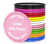 MANBATTLE 500 fichas de póquer personalizadas, logotipo personalizado, imagen, texto en chip, fichas personalizadas de impresión a todo color de doble cara, buenas para noche de casino, bodas y