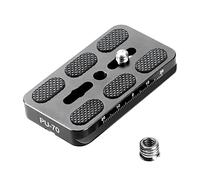 Manbily Cabezal de trípode de cámara, placa de liberación rápida para cabeza de bola, universal, adaptador de trípode de tornillo de 1/4 a 3/8 pulgadas, placa Arca-Swiss QR para cámara réflex digital,