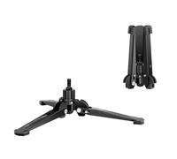 Manbily M-2 - Base monopié de 3/8 pulgadas con tornillo de tres pies, mini trípode de escritorio, soporte de pie monopié, soporte de viaje para cámara DSLR, videocámara de cabeza fluida, inclinación