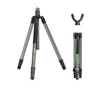 Manbily MA-284GL - Trípode de aluminio con 360° V en forma de U para disparar, 185 cm de carga máxima de 10 kg, tornillo de 3/8 pulgadas, para cámaras réflex digitales, abrazaderas, cabezales de bola