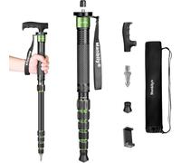 Manbily Monopié de Cámara 40-168cm Monopie Reflex de Aluminio 6 Secciones con Mango de Bastón Portátil de Viaje Escalable Compacto Ligero para DSLR Cámaras Videocámaras Móviles 7KG Bolsa de Transporte