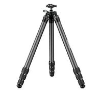 Manbily QM-364PA - Trípode de disparo, trípode de fibra de carbono Arca Hunting con cabeza de bola de 45 mm y adaptadores Picatinny a Arca Swiss, tubos de 36 mm de grosor, carga máxima de 55 libras