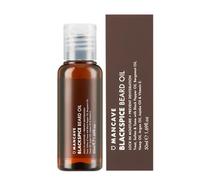 ManCave Aceite de Barba Blackspice 50ml - Aceite de Argán, Bergamota y Cáñamo para Cuidado de Barba - Estimula el Crecimiento de la Barba - Vegano - Fabricado en el Reino Unido