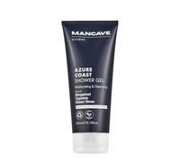 ManCave Azure Coast Gel de Ducha para Hombre, 200ml, Gel de Baño, Ingredientes Naturales, Vegano, Ecológico y Sin Crueldad Animal, Gel de Ducha Costero para Hombre con Bergamota, Ciprés, Vid Verde, Ge