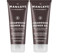 ManCave Cedarwood Gel de Baño para Hombre 200ml, Ingredientes Naturales, Vegano y Sin Crueldad, Gel Fresco y Amaderado con Eucalipto y Aguja de Pino (Paquete de 2)
