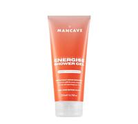 ManCave Energise gel de ducha para hombres 200 ml, ingredientes naturales, vegano, sin crueldad animal, gel vigorizante con bergamota, almizcle y sándalo, fabricado en el Reino Unido
