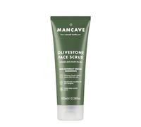 ManCave Exfoliante Facial con Partículas de Hueso de Aceituna, 100 ml - Limpiador Facial que Exfolia, Suaviza y Combate la Opacidad - Peeling Facial Natural, Vegano