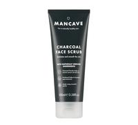 ManCave Exfoliante Facial Hombre con Carbón Activo 100 ml - Exfoliante Profundo con Extracto de Corteza de Sauce y Vitamina E - Limpieza Profunda, Piel Lisa, Testado Dermatológicamente, Natural