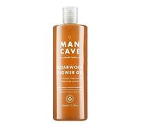ManCave Gel de Ducha Hombre de Cedro, 500 ml - Gel de Baño de Aroma Fresco Y amaderado, Formulación Natural, Sin Sulfatos, Vegana - Envase de Plástico Reciclado
