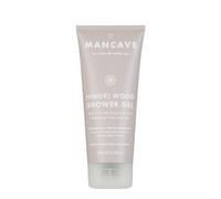 ManCave Hinoki Wood Gel de Ducha para Hombres 200ml - Ingredientes Naturales, Vegano, Sin Crueldad - Gel Amaderado con Hinoki Cipres, Bergamota y Vetiver - Fabricado en el Reino Unido
