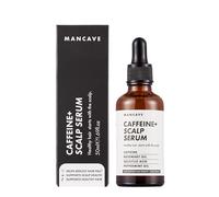 ManCave Sérum Capilar Cafeín para Hombres 50ml - Estimula y Acondiciona con Cafeína y Aceite de Romero - Exfolia el Cuero Cabelludo con Ácido Salicílico - Natural, Vegano, Sin Crueldad