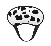 Mancha negra con estampado de perro dálmata, Cubiertas oculares completas, antifaces para dormir que bloquean la luz, orejeras opacas para dormir